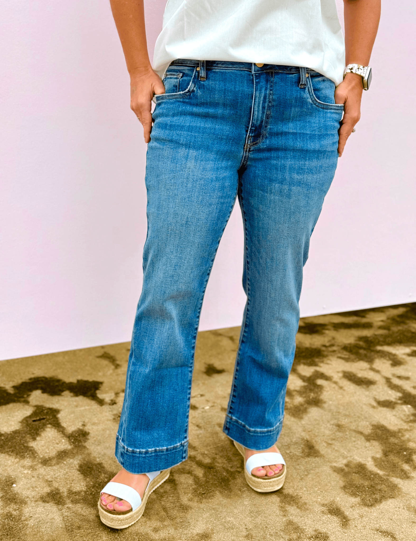 Kut | Kelsey High Rise Ankle Flare - Pep & Punch