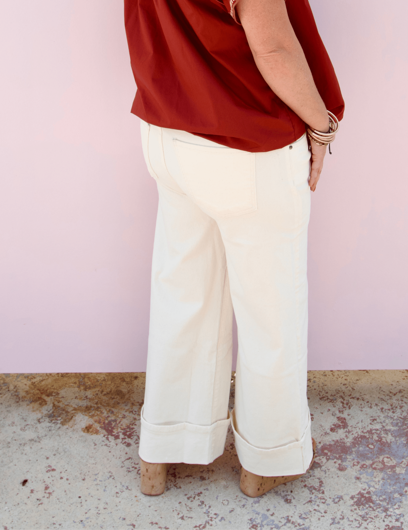 KUT | Meg High Rise Fab Ab Roll Hem Denim - Pep & Punch
