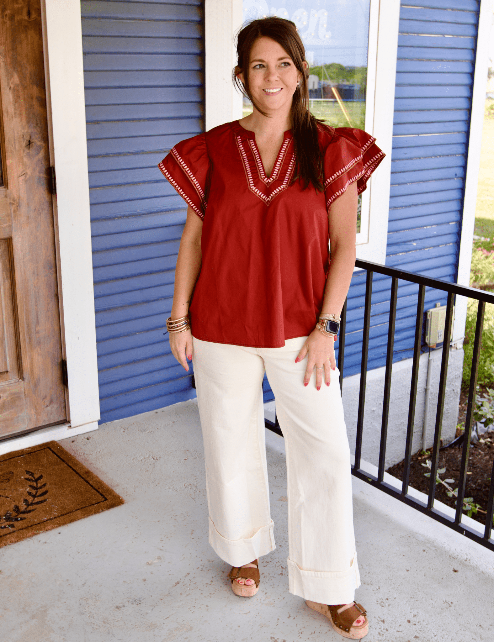KUT | Meg High Rise Fab Ab Roll Hem Denim - Pep & Punch