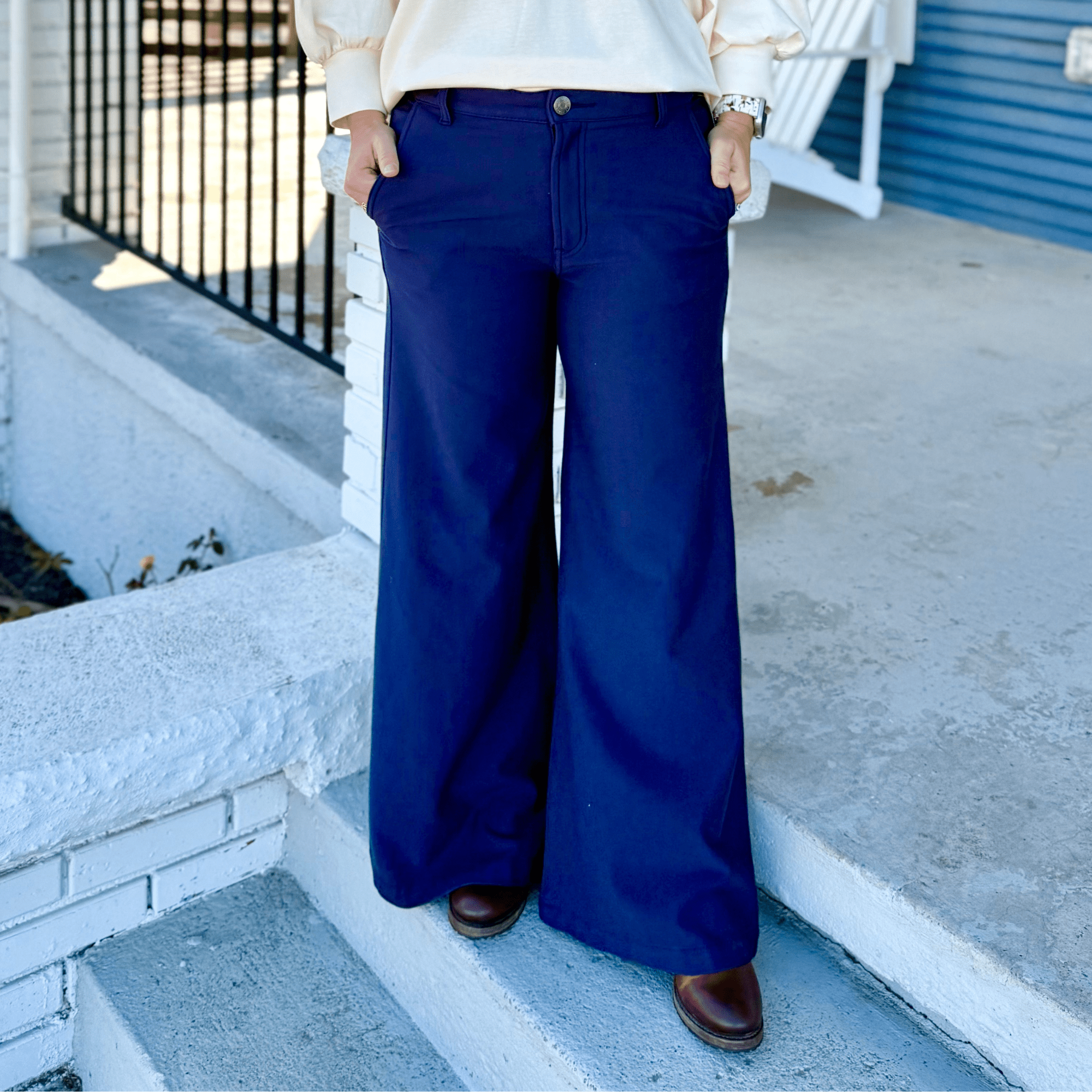 KUT MEG Wide Leg Pants W/Trouser PKT - Pep & Punch