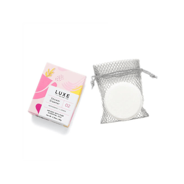 Luxe Peppermint + Lemon Shower Steamer Fizzy Bomb - Pep & Punch