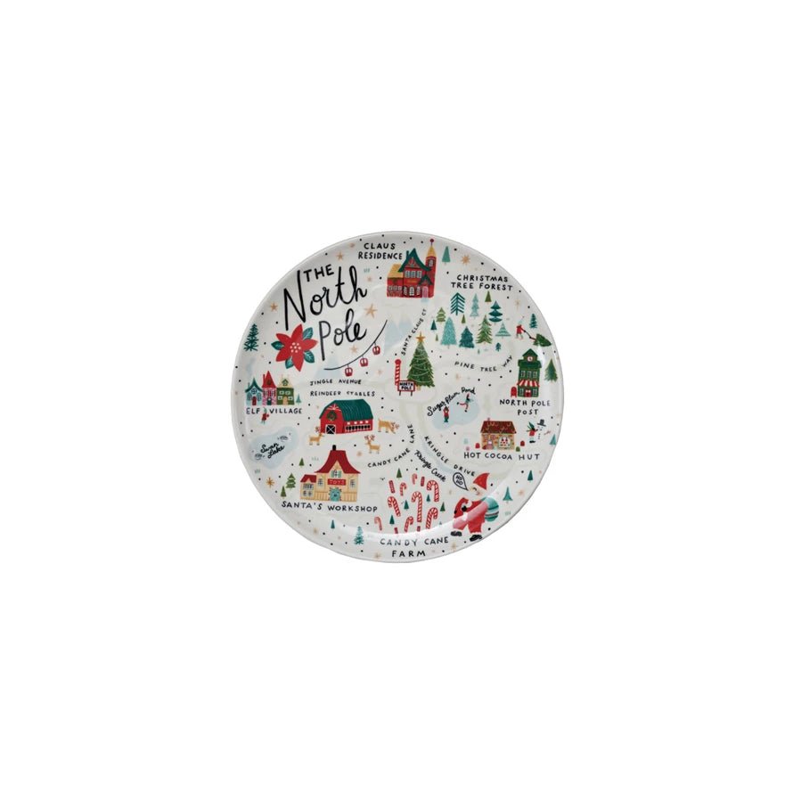 North Pole Stoneware Plate - Pep & Punch