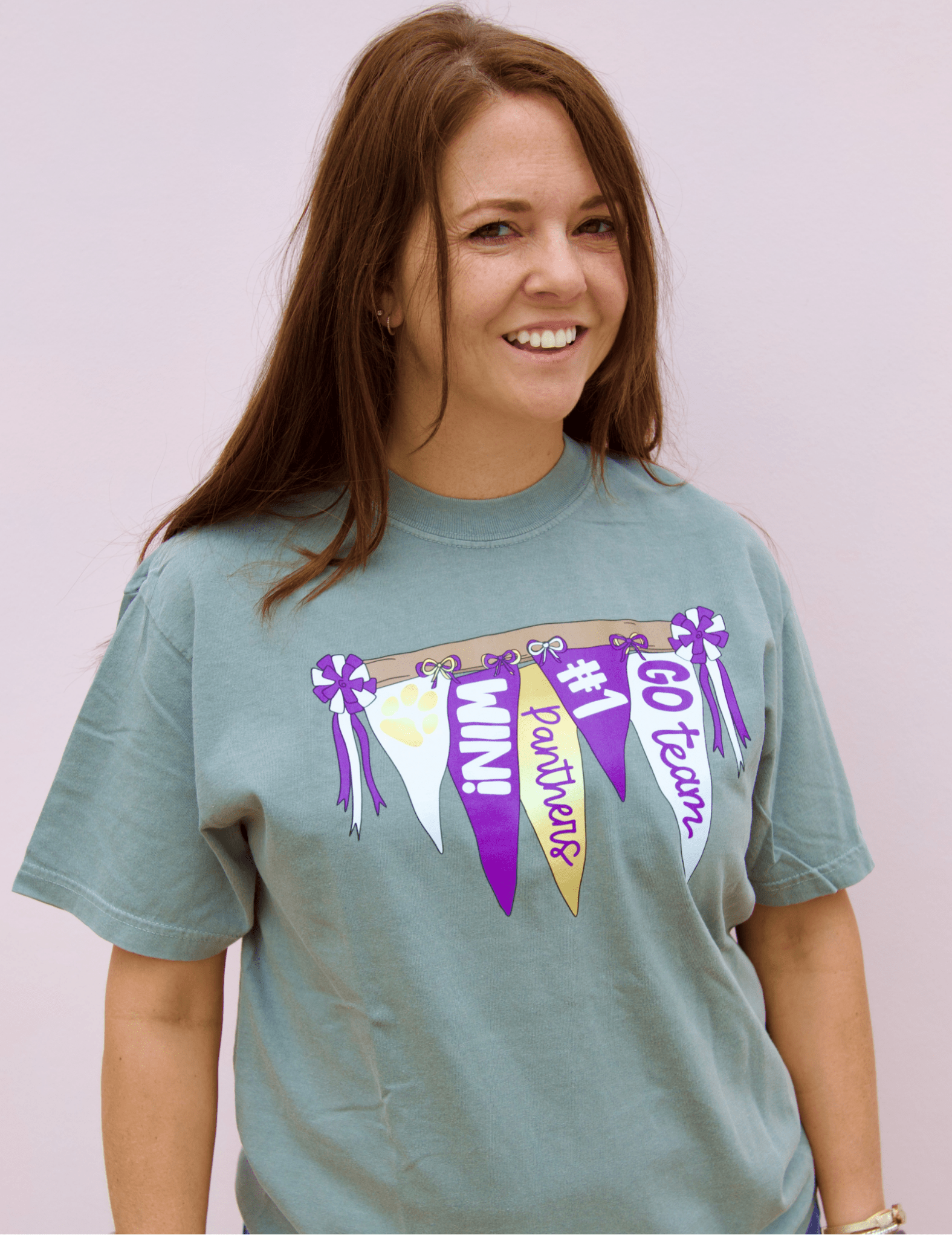Panther Banners and Bows Tee - Pep & Punch