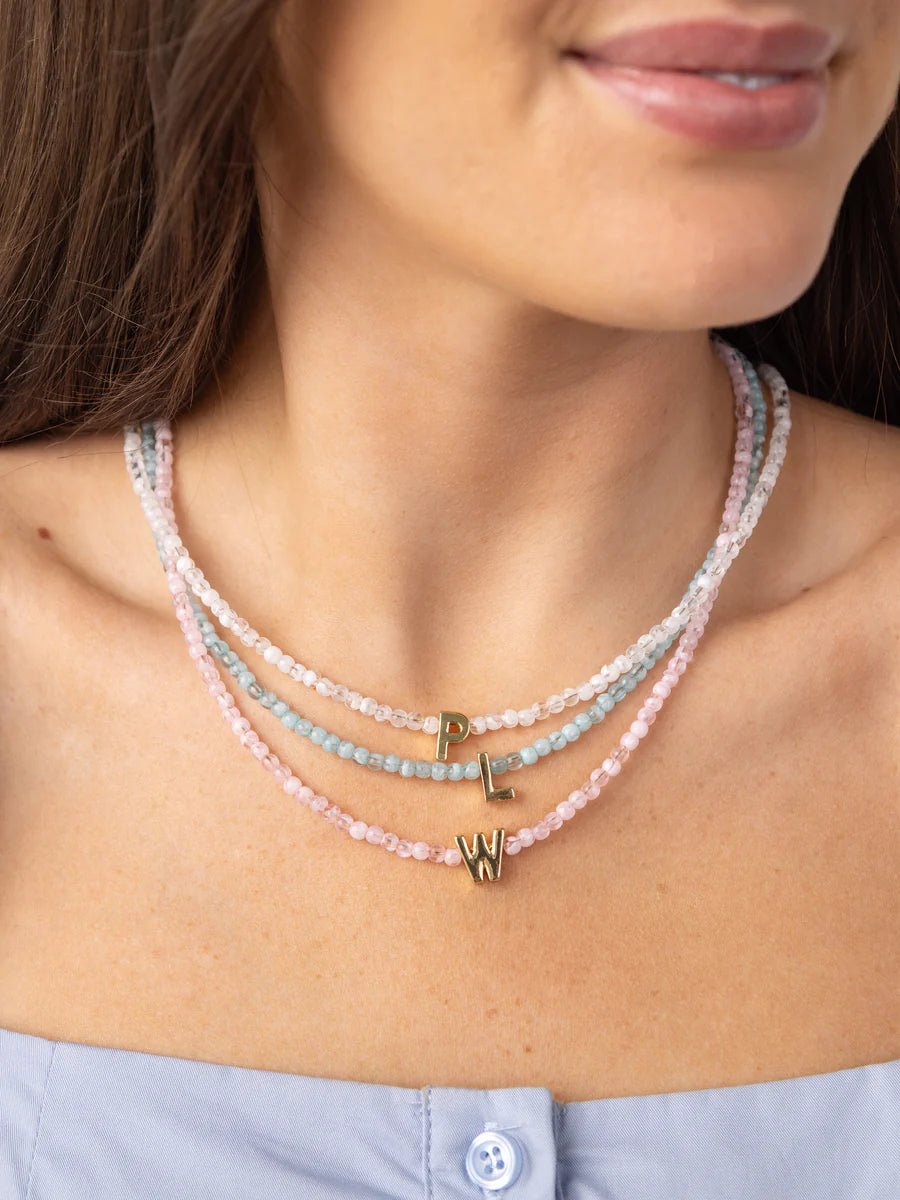 Paris Initial Necklace - Pep & Punch