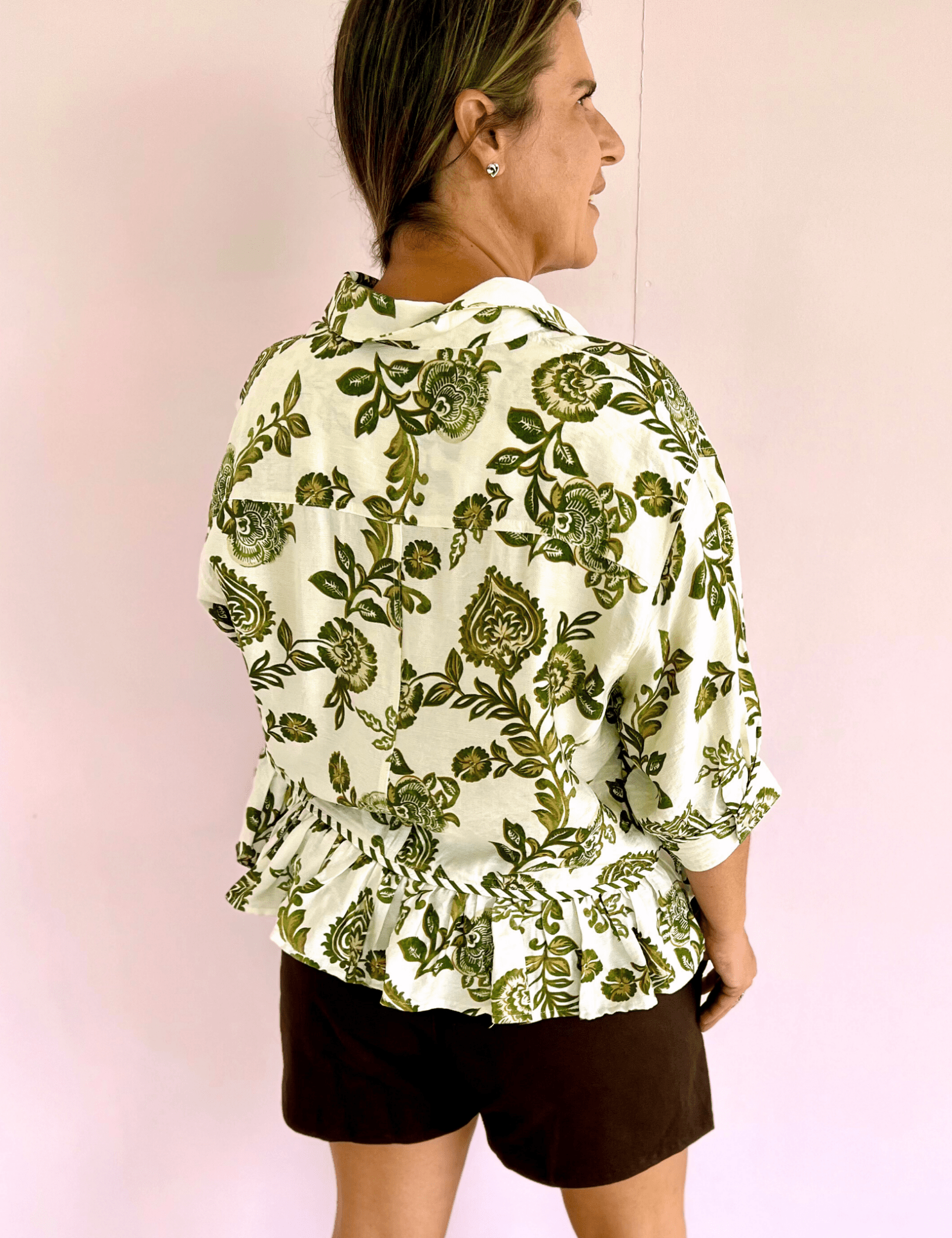 Paris Paisley 3/4 Sleeve Top - Pep & Punch