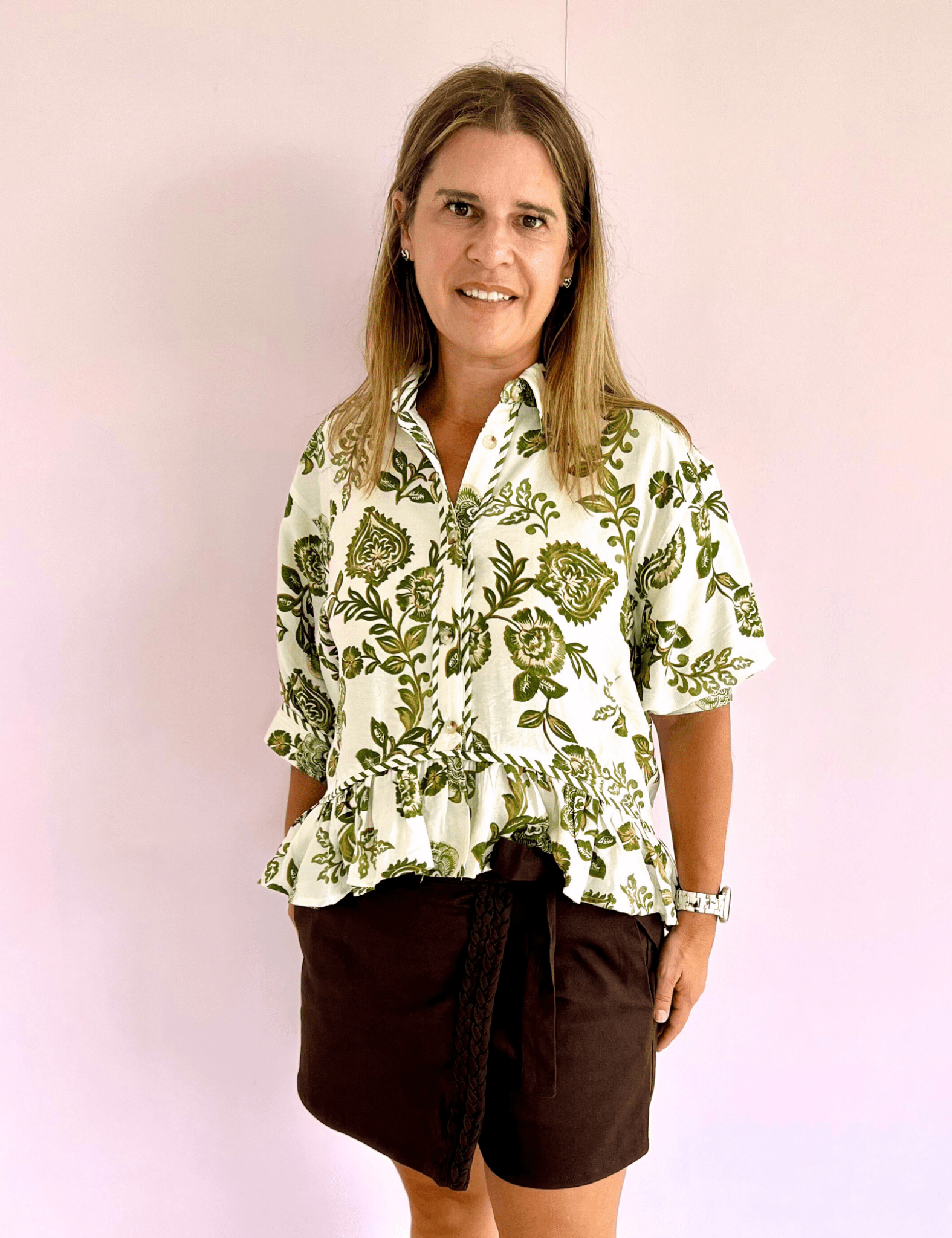 Paris Paisley 3/4 Sleeve Top - Pep & Punch