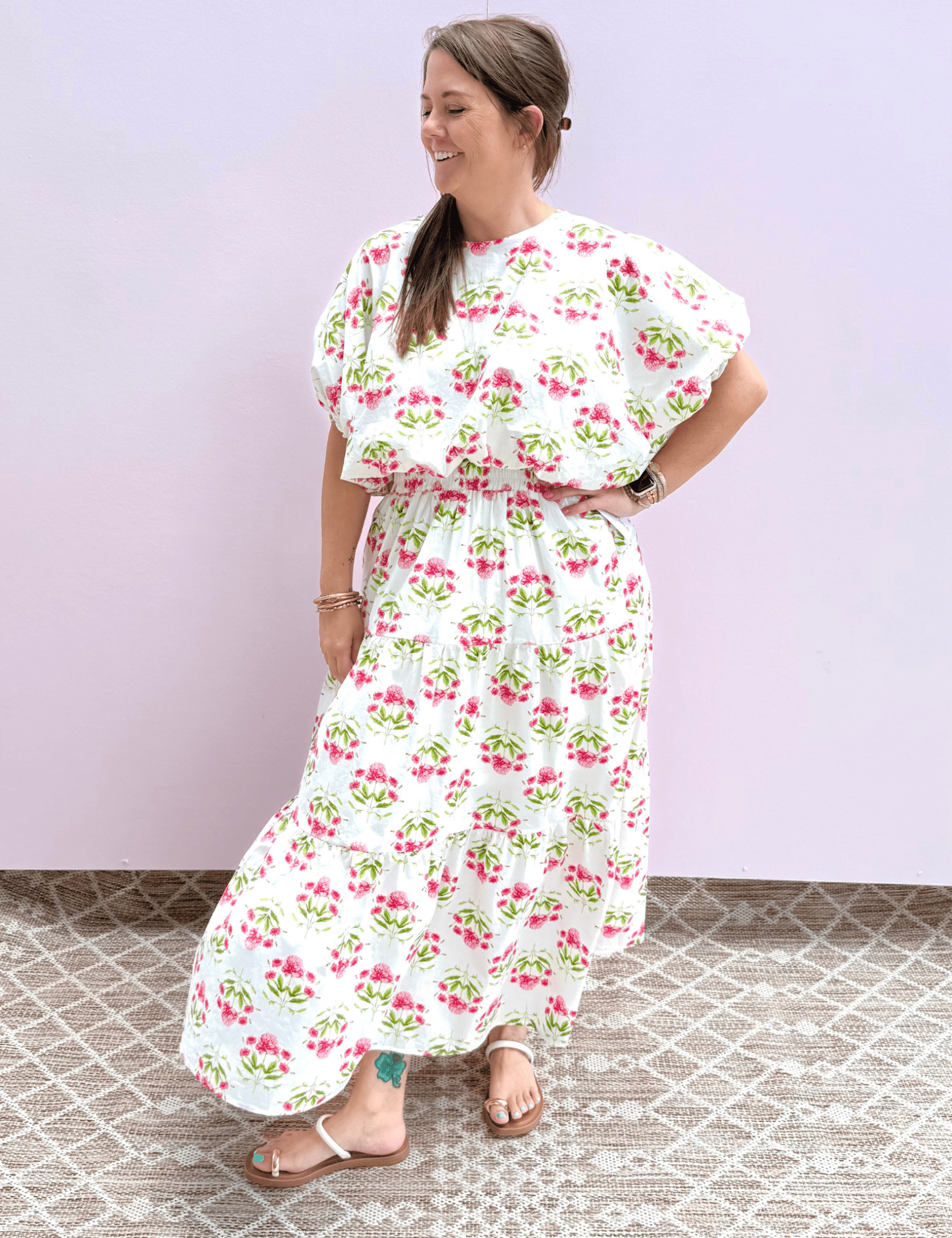 Penny Floral Midi Skirt - Pep & Punch