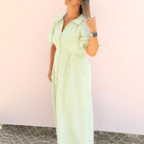 Pintuck Perfection Midi Dress - Pep & Punch