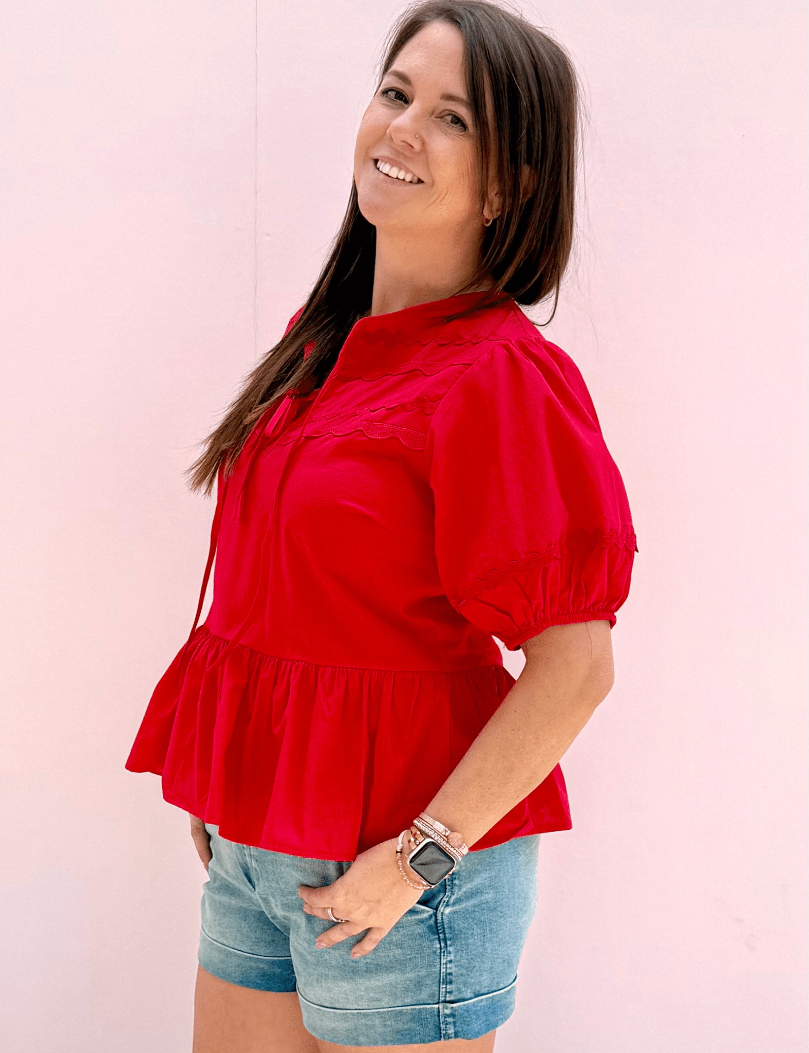Poppy Peplum Top - Pep & Punch
