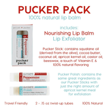 Pucker Pack (Lip Exfoliator + Lip Balm) - Pep & Punch