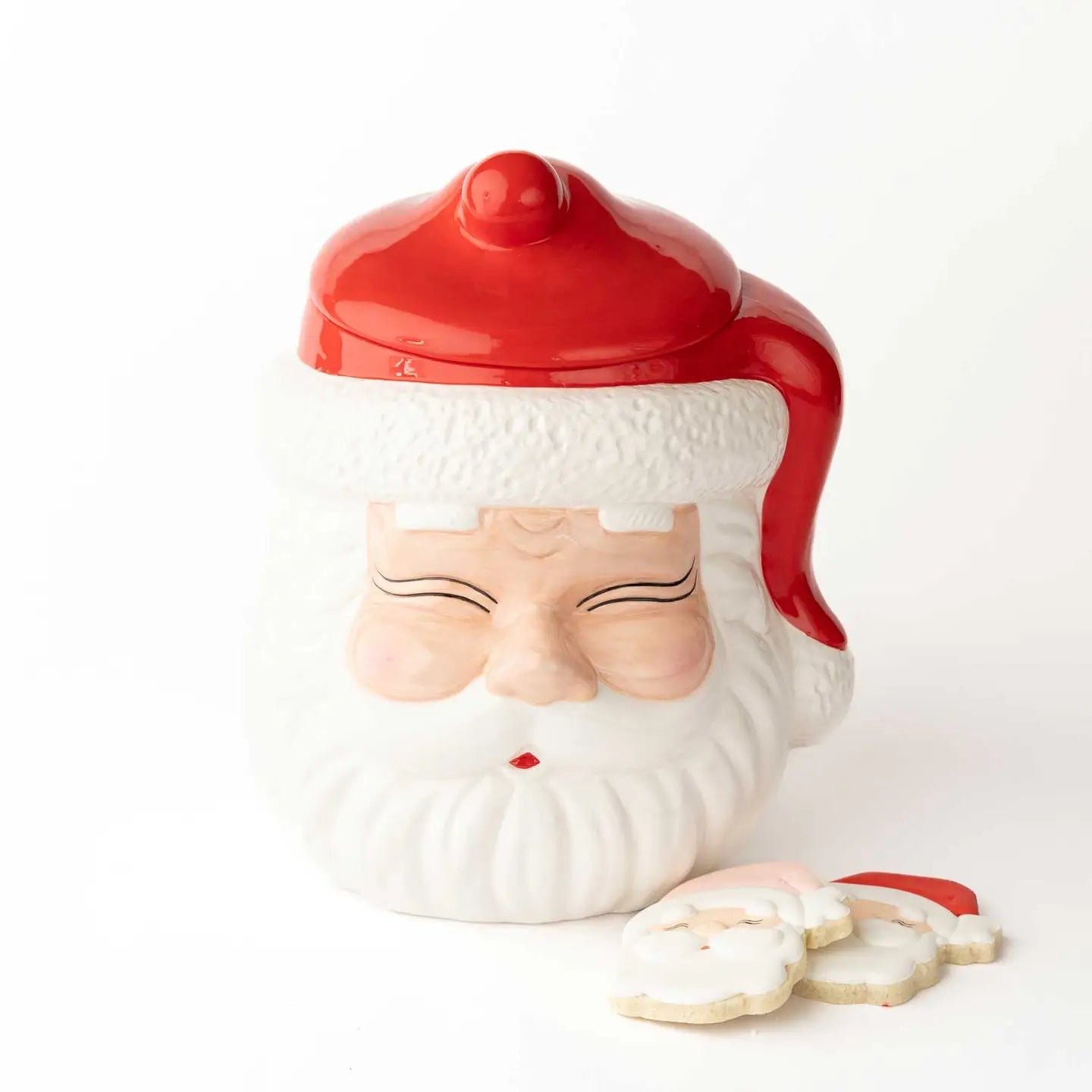 Red Santa Cookie Jar - Pep & Punch