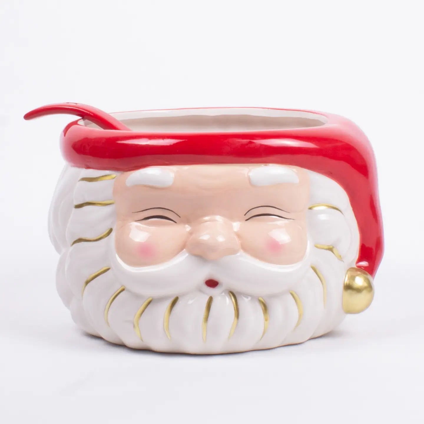Red Santa Punch Bowl & Ladle - Pep & Punch