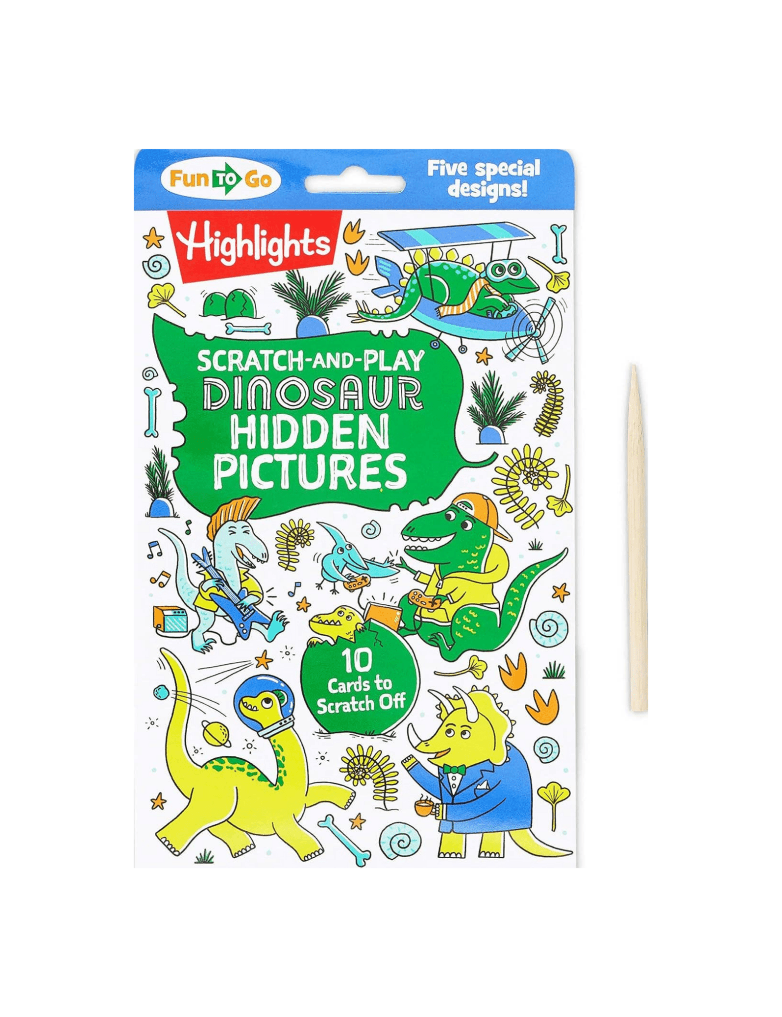 Scratch & Play Dinosaur Hidden Pictures Activity Book - Pep & Punch