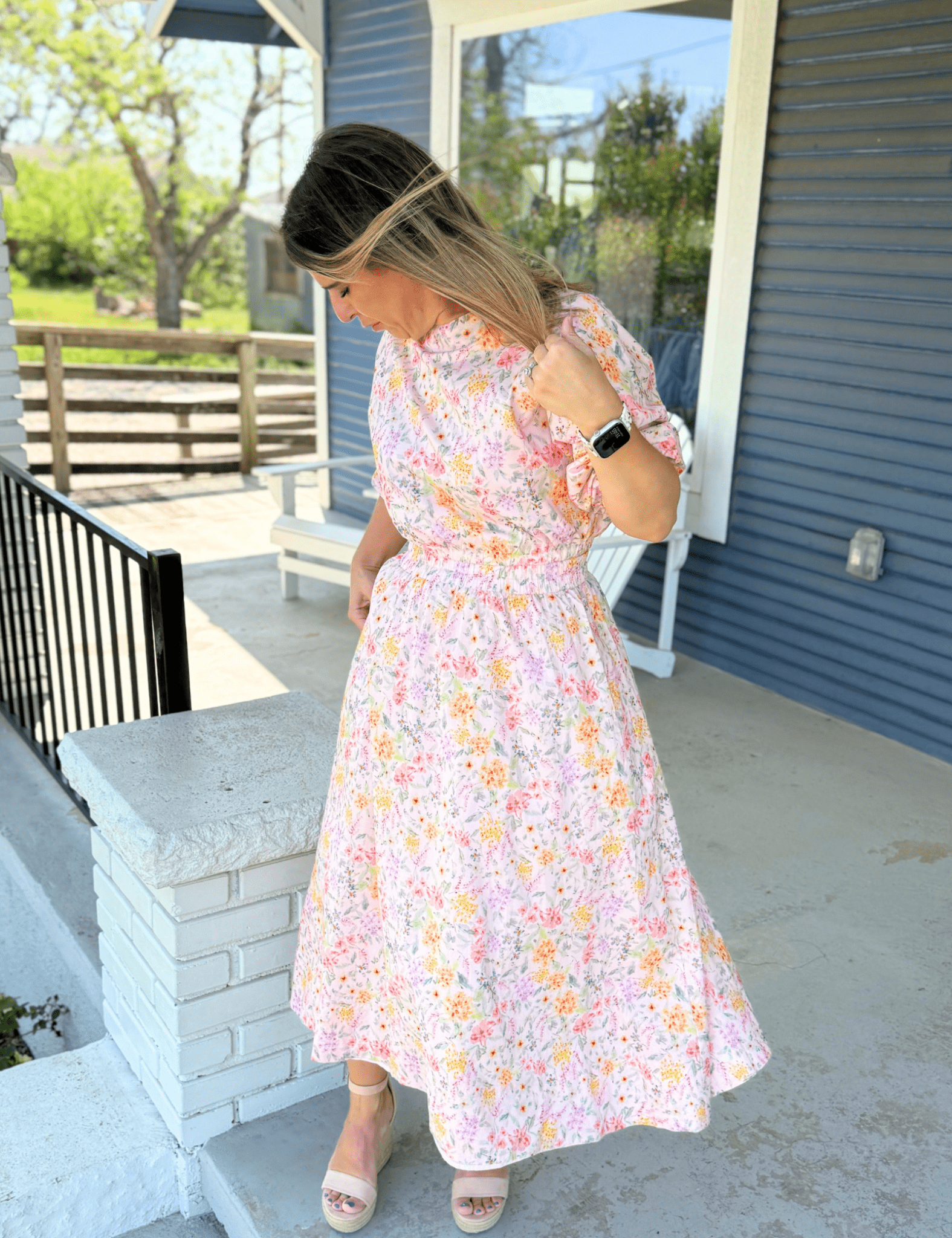 Tara Floral Midi Skirt - Pep & Punch