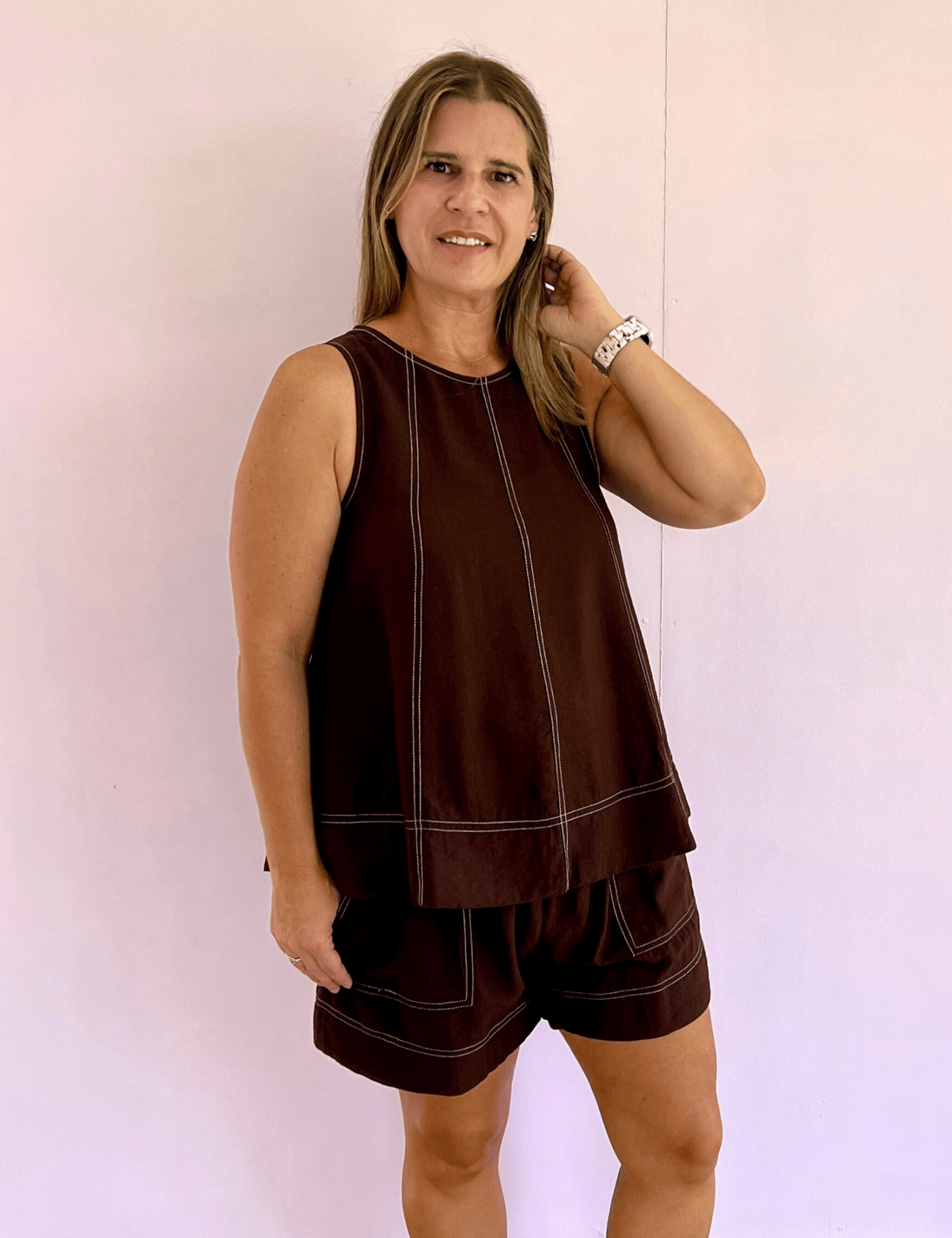 Trish Tailored Top - Pep & Punch