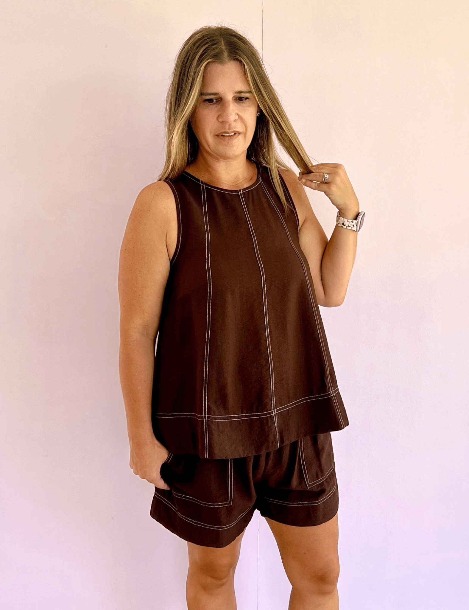 Trish Tailored Top - Pep & Punch