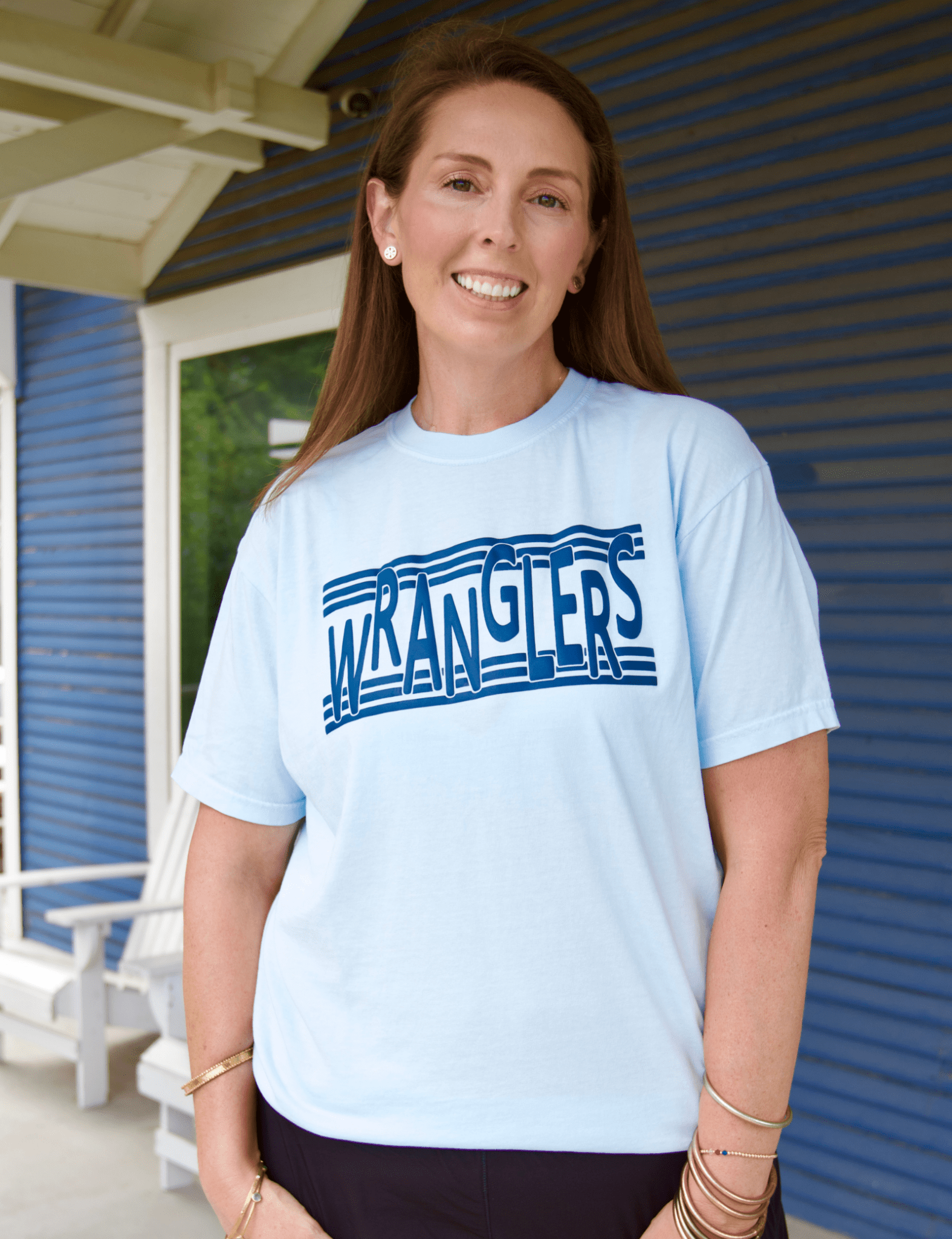 Wranglers Tee | Navy Puff - Pep & Punch
