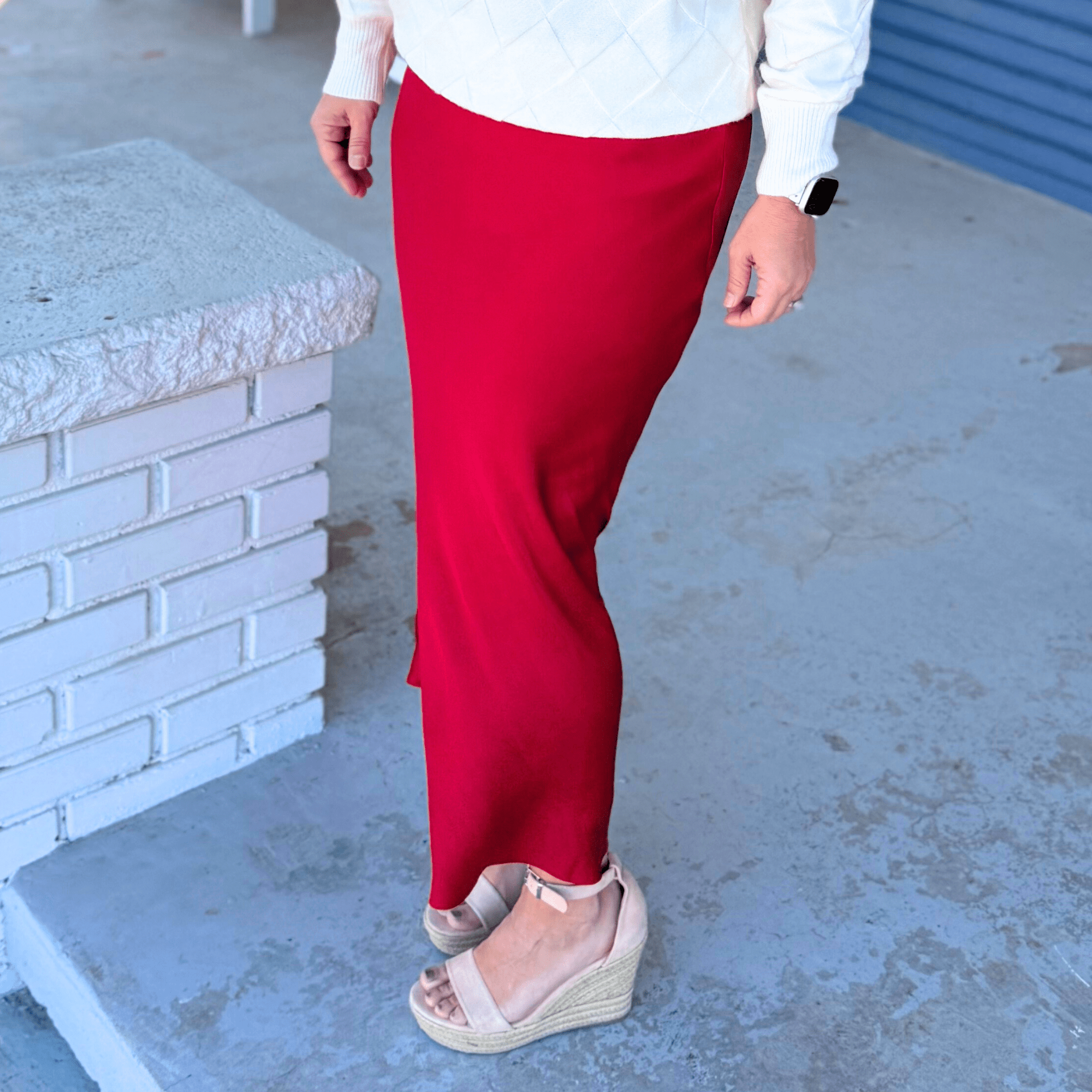 Z Supply Europa Poly Sheen Skirt - Pep & Punch