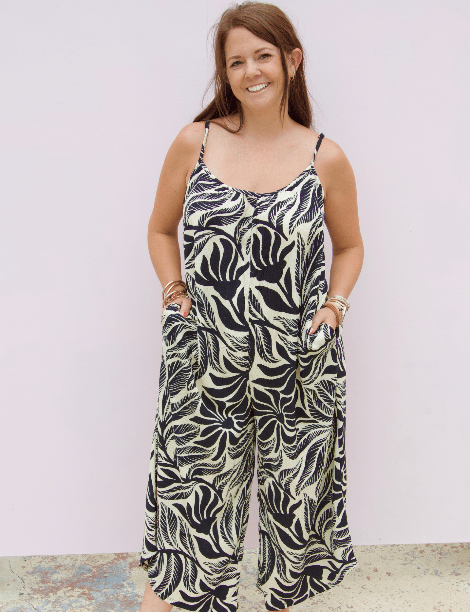 Z Supply | Flared Isla Leaf Jumpsuit - Pep & Punch