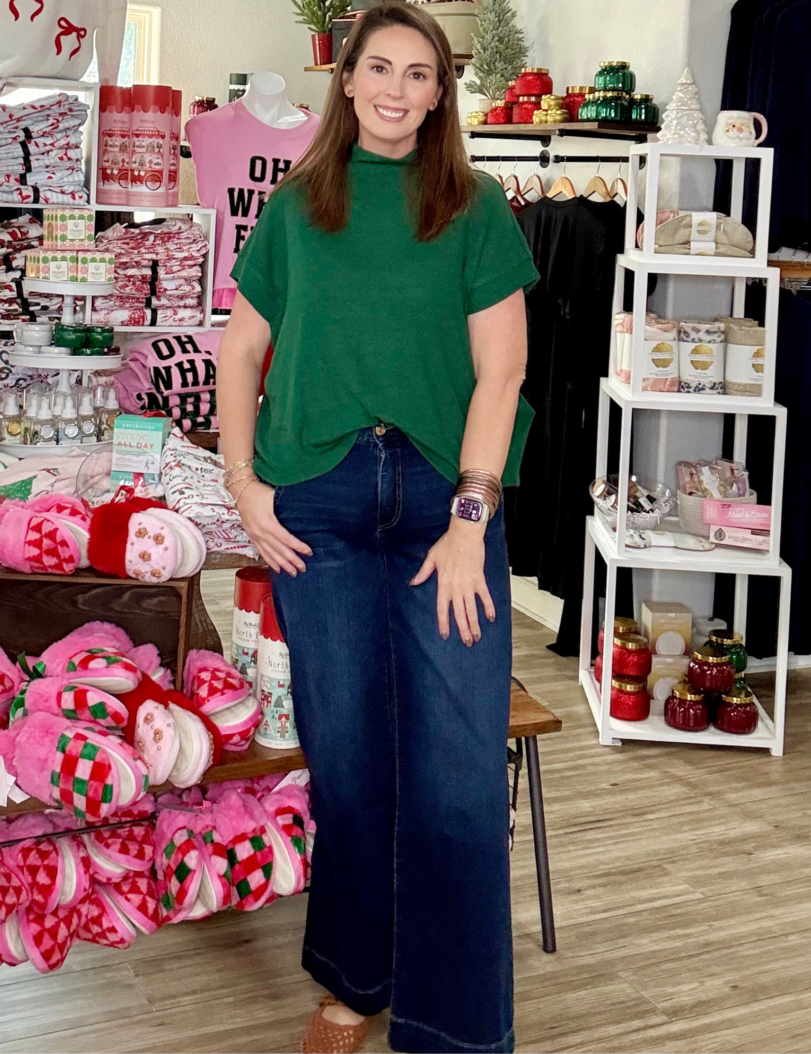 KUT | Meg High Rise Oversize Wide Stitch