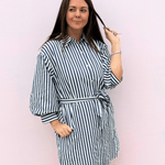 Airy Allure Mini Shirt Dress - Pep & Punch