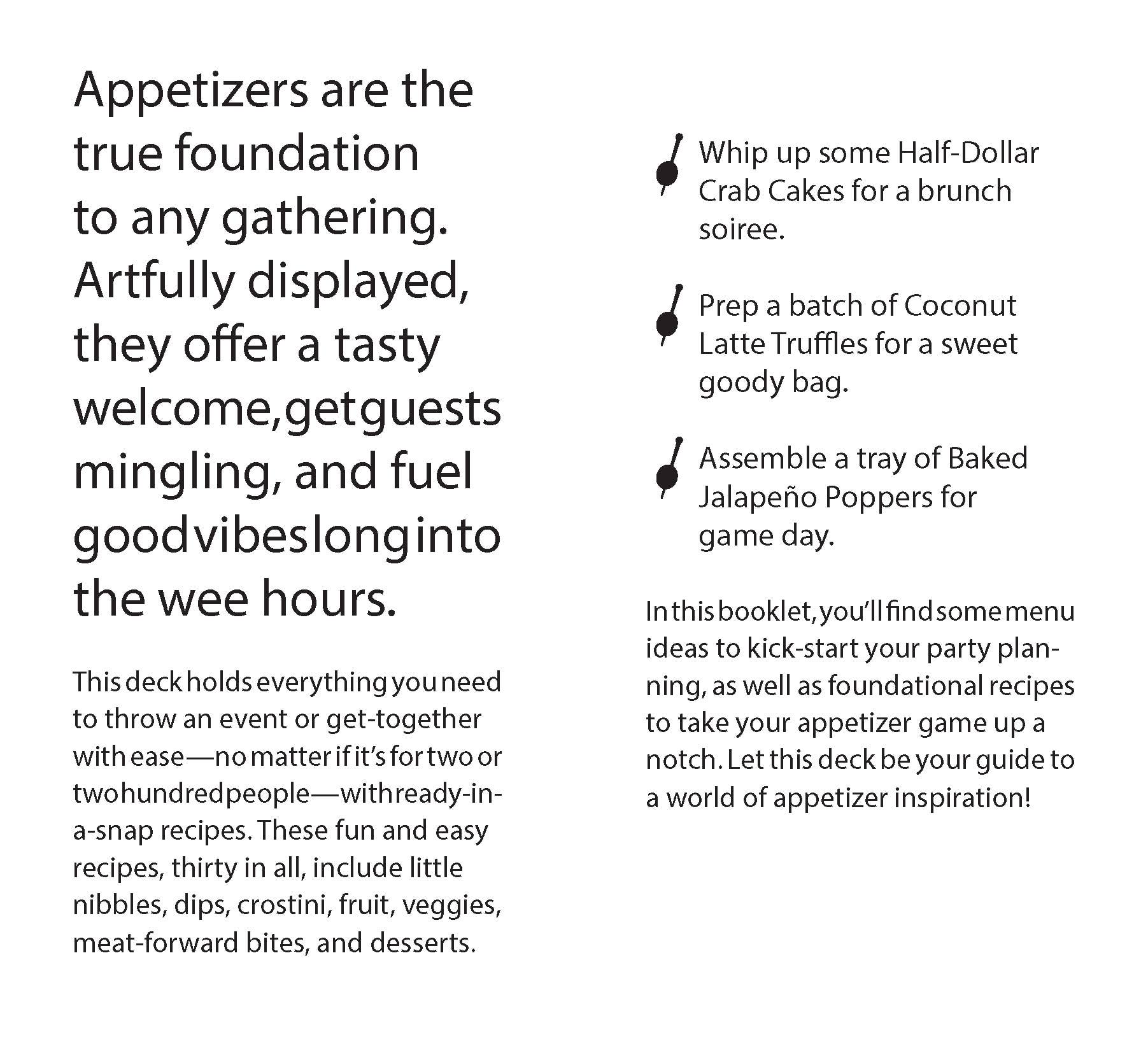 Appetizer Deck - Pep & Punch