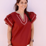 Aster Short Sleeve Top - Pep & Punch