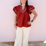 Aster Short Sleeve Top - Pep & Punch