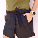 Back To Chic Wrap Skort - Pep & Punch