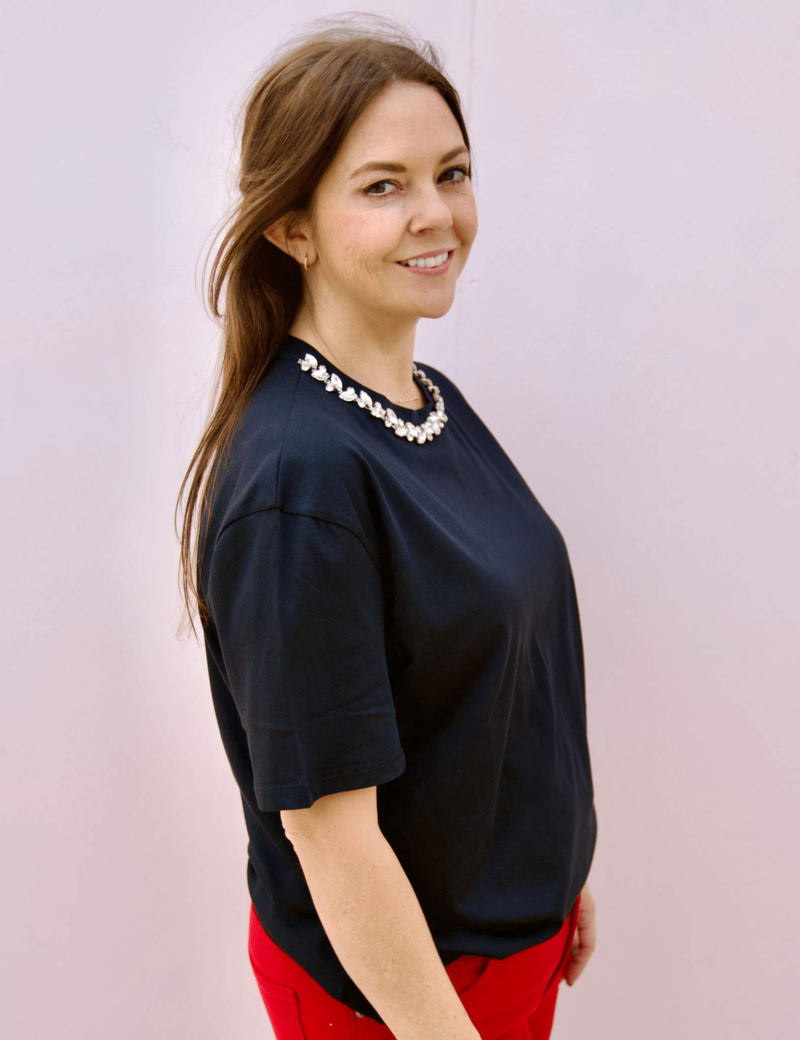 Beth Embellished Tshirt - Pep & Punch