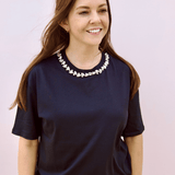 Beth Embellished Tshirt - Pep & Punch