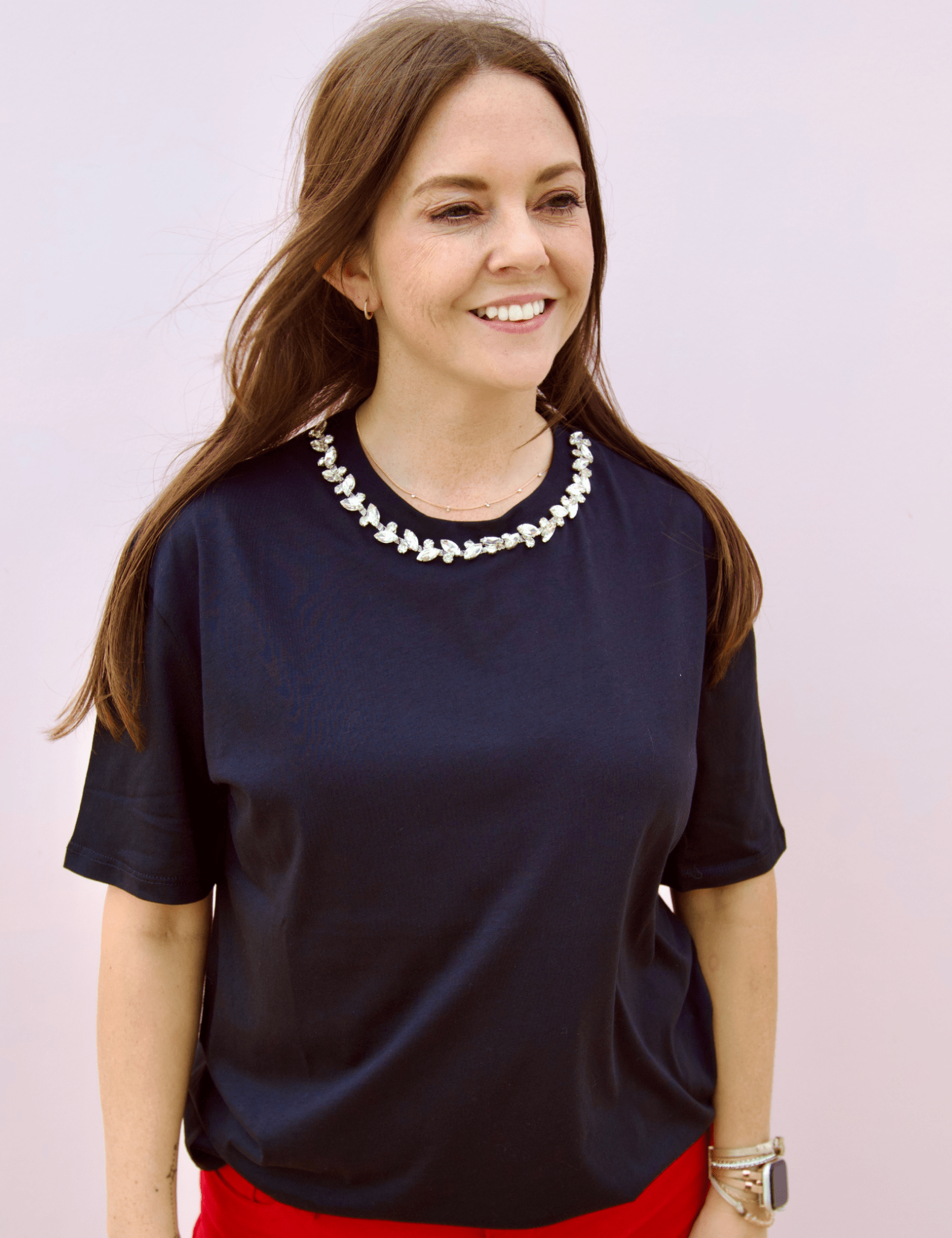 Beth Embellished Tshirt - Pep & Punch