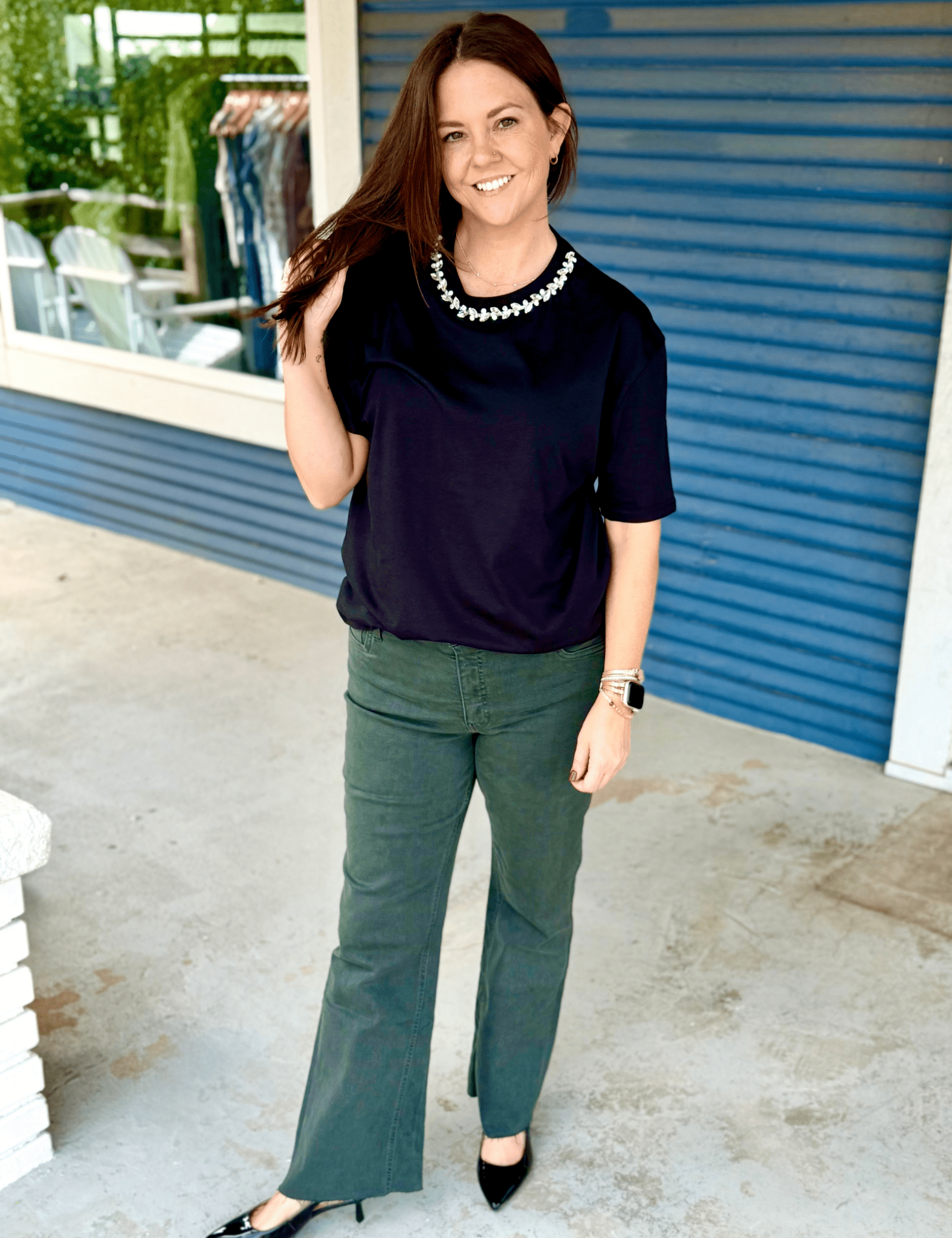 Beth Embellished Tshirt - Pep & Punch