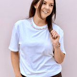 Beth Embellished Tshirt - Pep & Punch