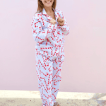 Candy Cane Stripe Flannel Pj Set - Pep & Punch