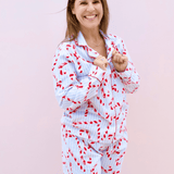 Candy Cane Stripe Flannel Pj Set - Pep & Punch