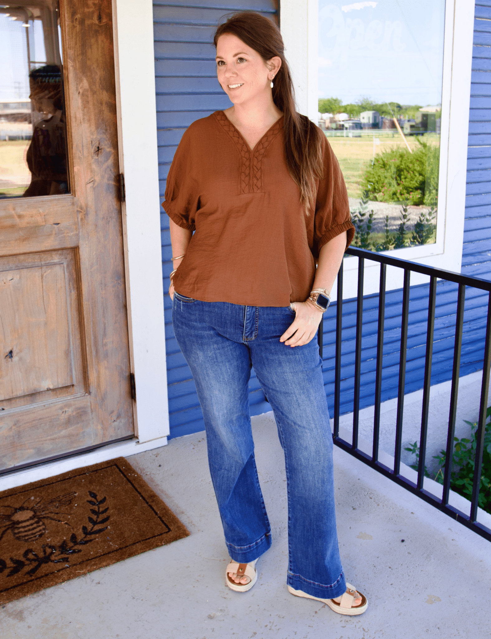 Carol V - Neck Top - Pep & Punch