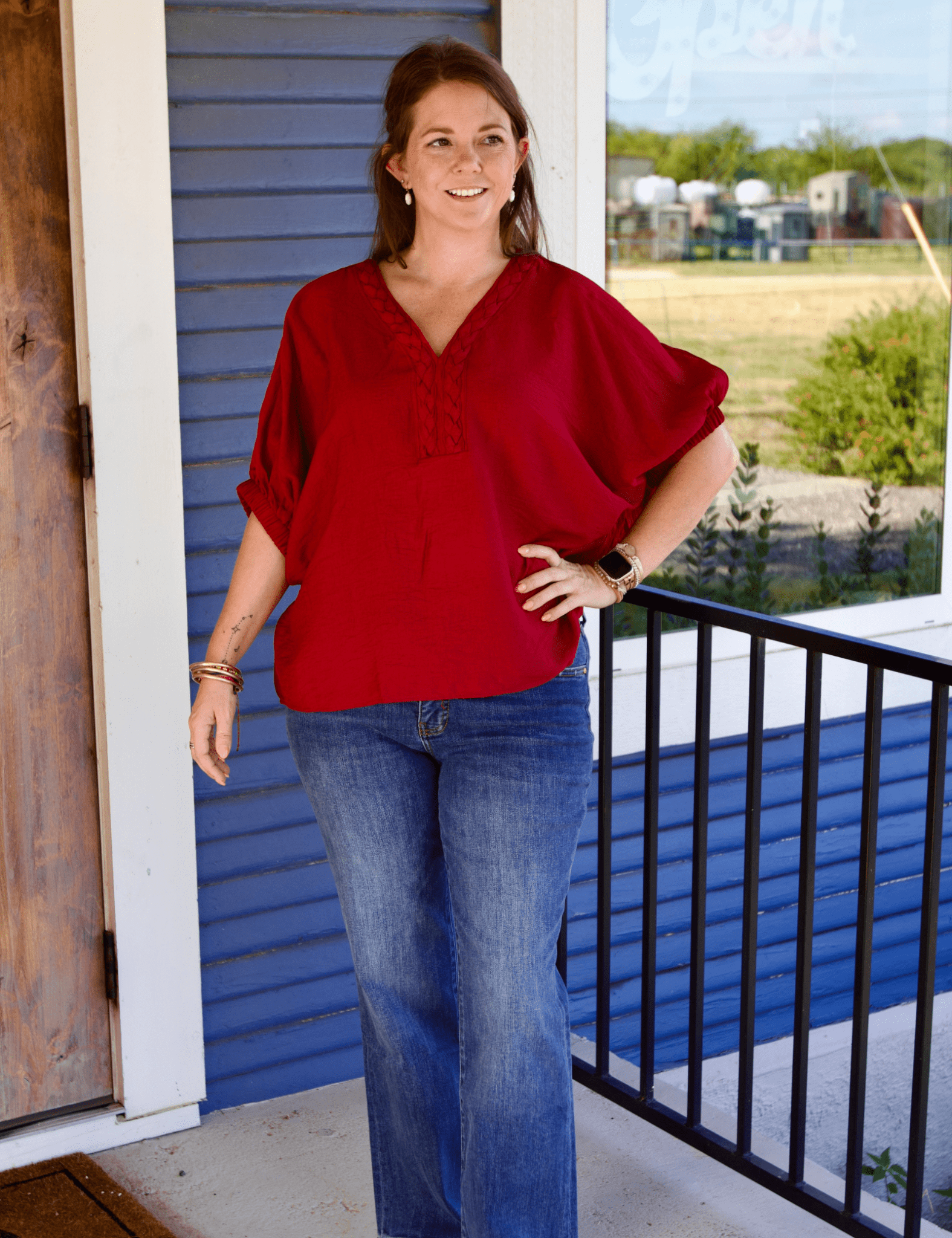 Carol V - Neck Top - Pep & Punch