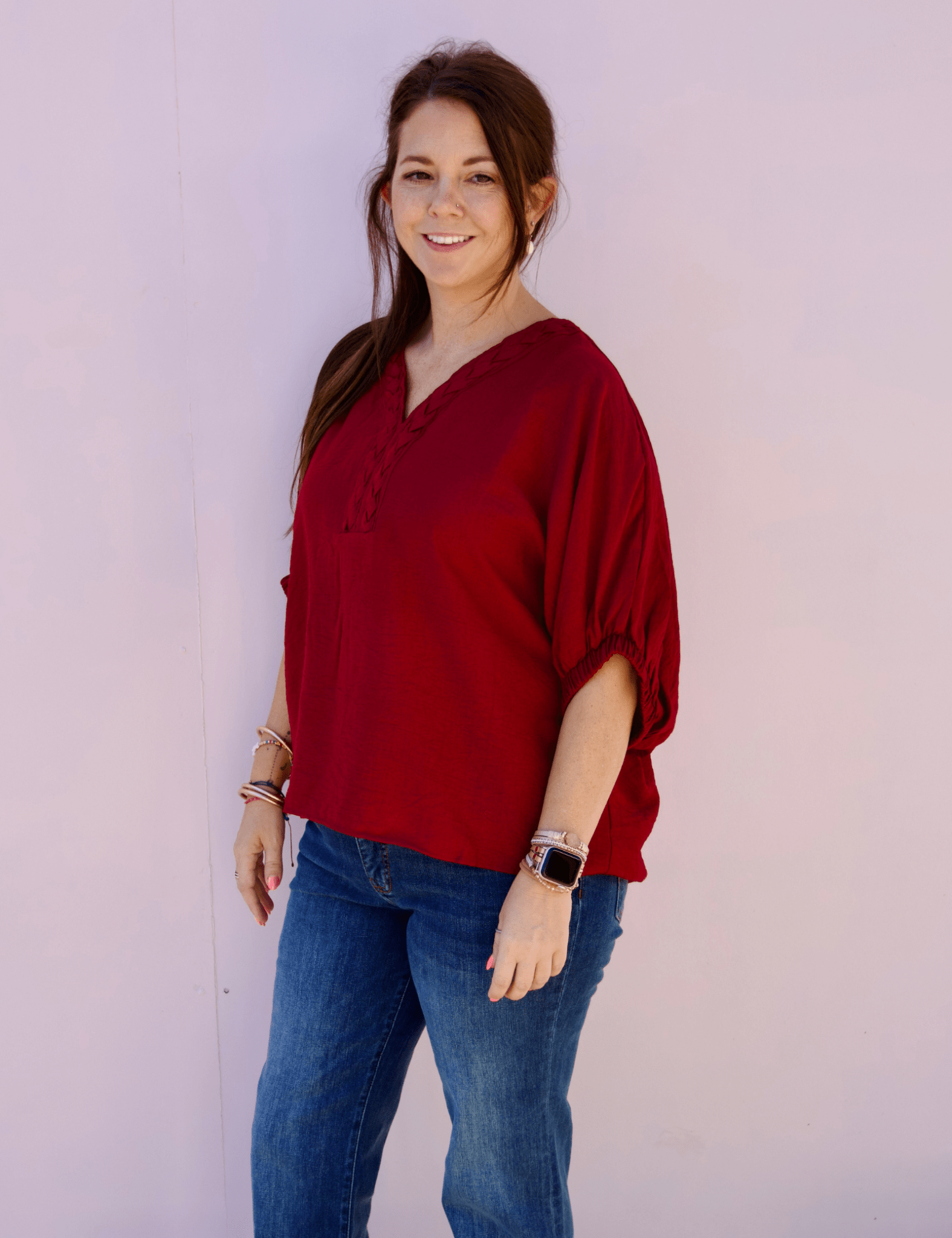 Carol V - Neck Top - Pep & Punch
