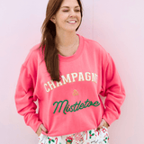Champagne & Mistletoe Sweatshirt - Pep & Punch