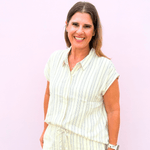 Charlotte Pin Stripped Shirt - Pep & Punch