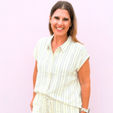 Charlotte Pin Stripped Shirt - Pep & Punch