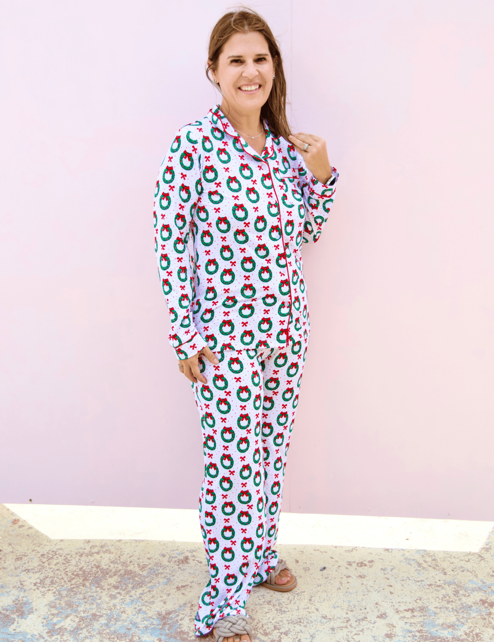Clara Wreath Sleep Pants - Pep & Punch