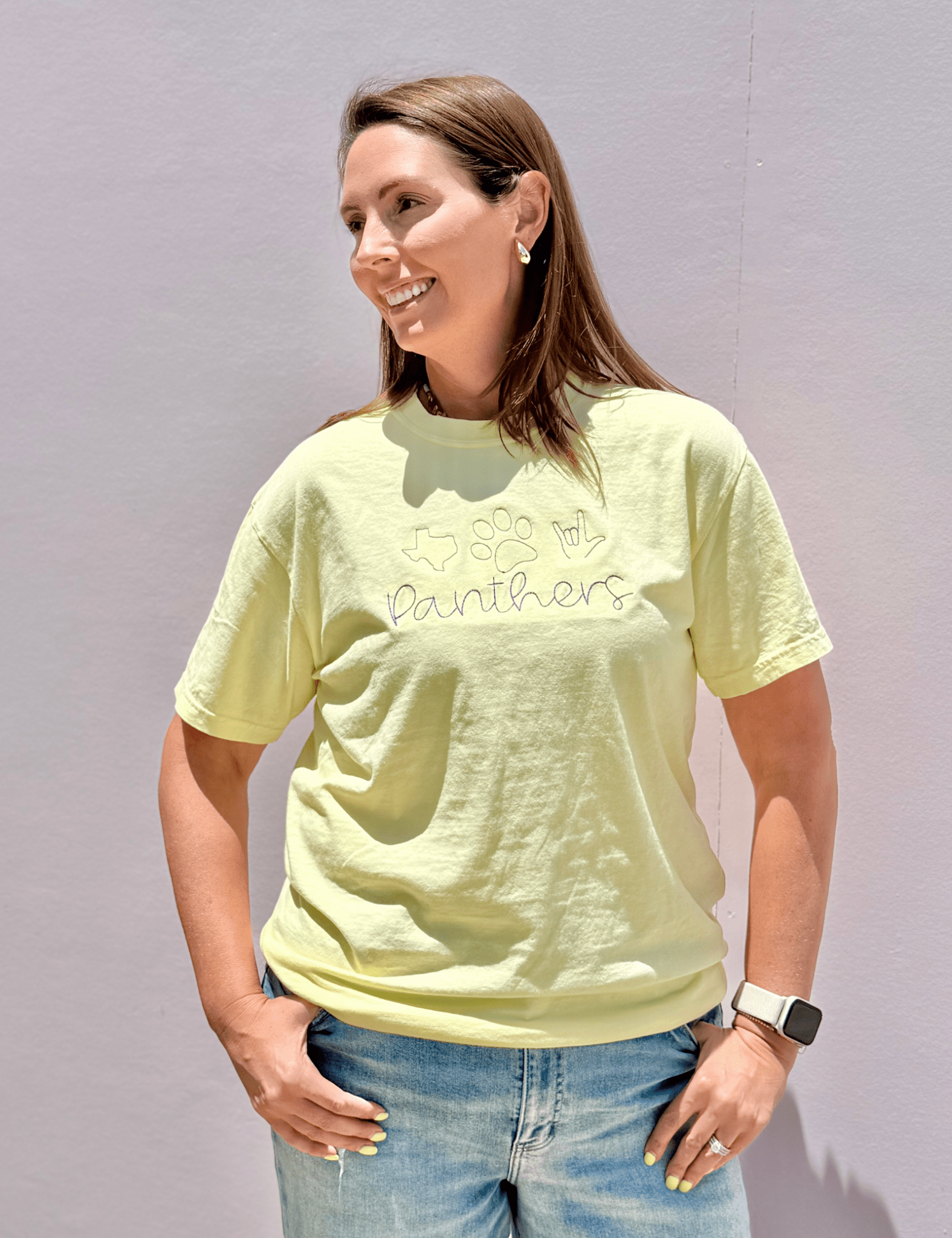 Custom Thread Panther Tshirt - Pep & Punch