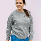 Dottie Embroidered Knit Sweater - Pep & Punch
