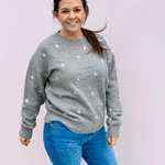 Dottie Embroidered Knit Sweater - Pep & Punch