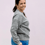 Dottie Embroidered Knit Sweater - Pep & Punch