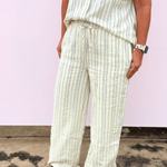Elise Pin Stripped Pants - Pep & Punch
