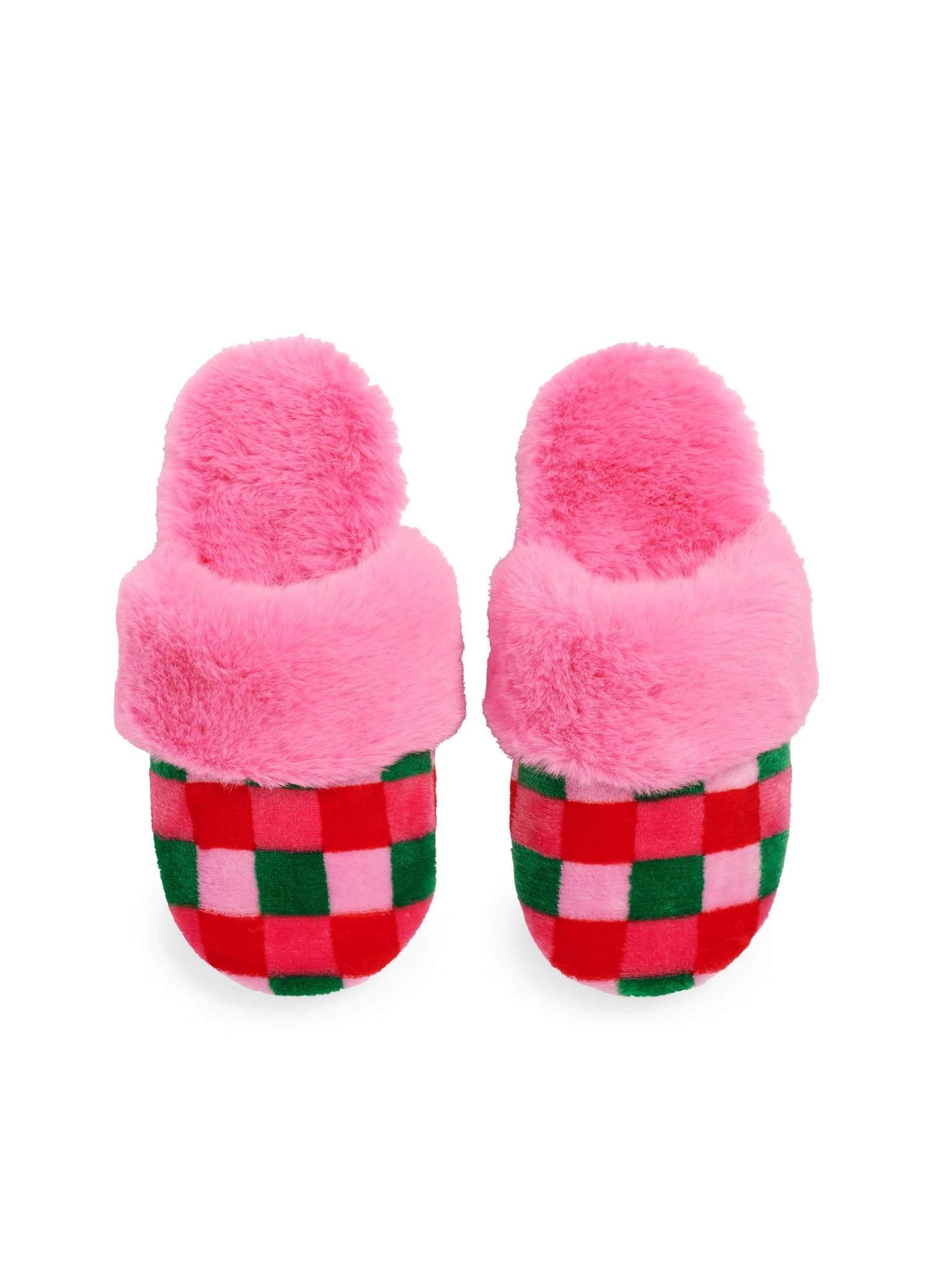 Festive Checkered Slippers - Pep & Punch