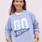 Go Mustangs Sweatshirt - Pep & Punch